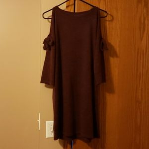Burgundy sweater dress - size M